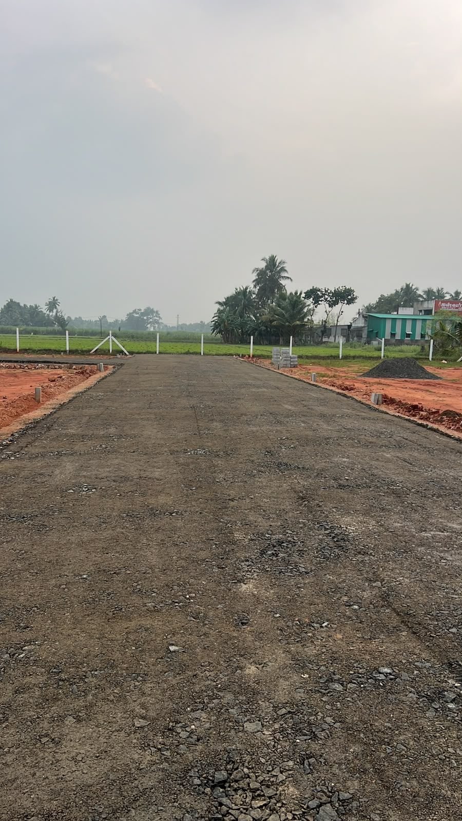 Concrete approach road inside the SSV Garden layout